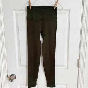 Victoria’s Secret | Olive Green Ribbed Seamless High Rise 7/8 Legging